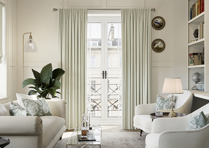Emily Bond Cornish Stripe, Fern - Made to Measure Curtains - Image 3